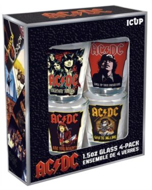 AC /DC - Shot Glasses 4 Pack (1.5Oz)