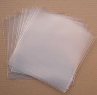 100 x 7" 250 GAUGE POLYTHENE RECORD SLEEVES