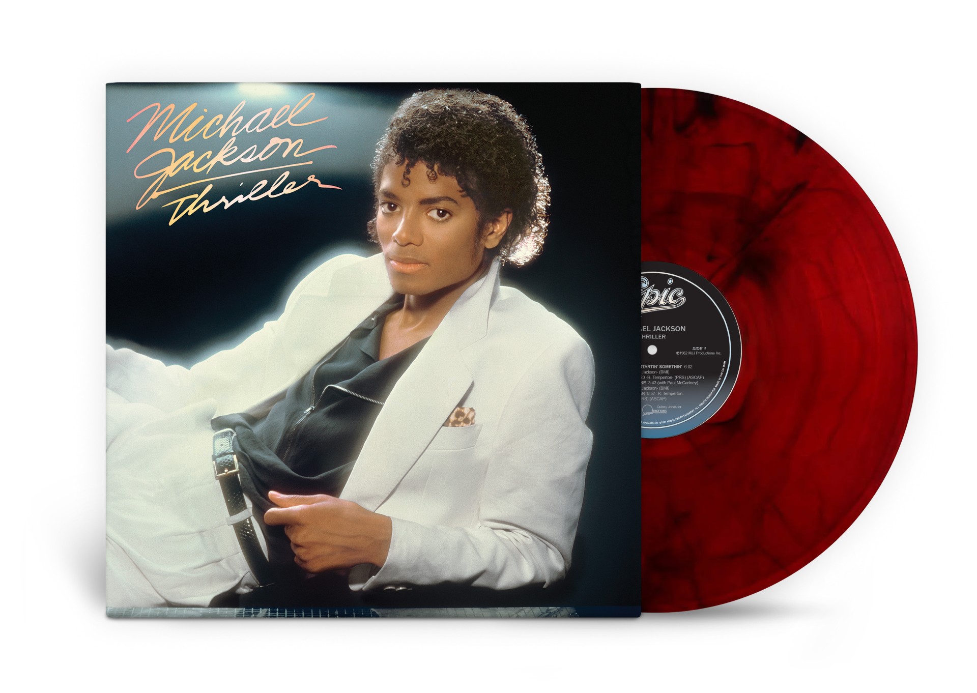 Michael Jackson - Thriller - Red & Black Marble Vinyl